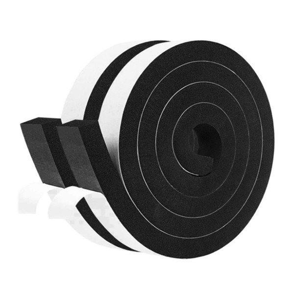 2 Rolls Foam Seal Tape, Foam Strip 25mmX 25mm with