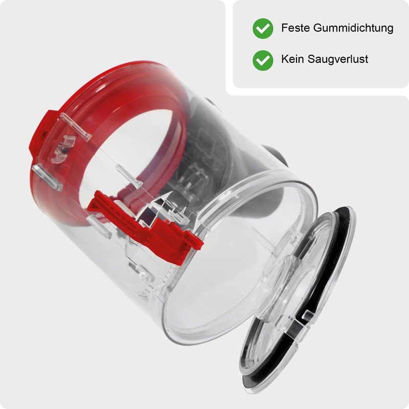 SPARES2GO Kompletter Staubbehälter kompatibel mit Dyson V7 V8 Schnurlosem Staubsauger