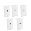 diyTech Premium Speaker Wall Plate - Spring Loaded Speaker Wire