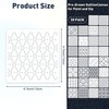30Pcs Sashiko Stencil 4.7 x 4.7 Inch Geometric Sashiko Template