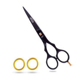 Nixcer High Carbon Steel Jaguar Hair Cutting Scissor (Black, 6.5 inches) - Precision, Innovation, Durability
