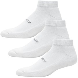 FootJoy Women's ComfortSof Sportlet 3-Pack Socks, White, Fits Shoe Size 6-9