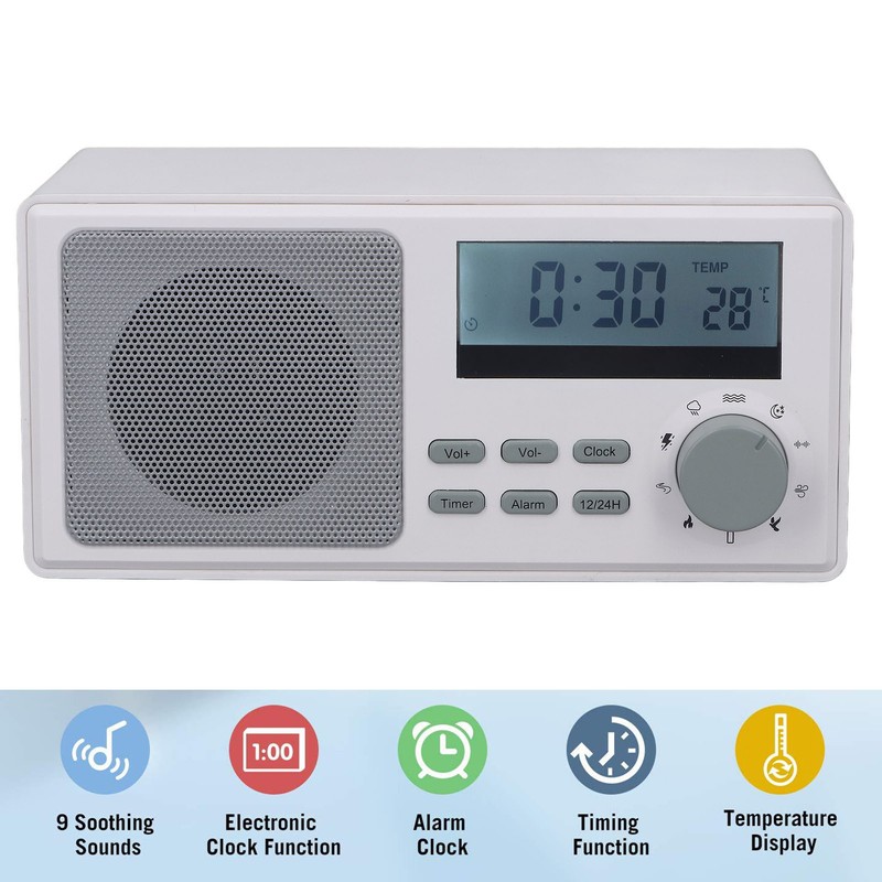 Baby Sound Machine Natural Sleep Soother Clear Sound White Noise