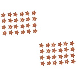 Operitacx 200 Pcs 2 Embellishment Button Baby Buttons Decorative Vintage Decor Vintage Sewing Buttons Five-Pointed Star Buttons DIY Buttons Button for Clothing Coats Wooden Crafts Bamboo
