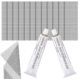 SATINIOR 17 Pcs Liquid Patch Repair Kit Heavy Duty Repair Patch Kit Vinyl PVC Glue with Reinforcing Mesh Cord for Paddle Board, Air Mattresses, Inflatable Boat, Rafts, Kayak, Waterbeds