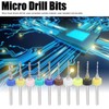 10Pcs Micro Drill Bit Set Cemented Carbide 1.2-2.1mm Printed Circuit