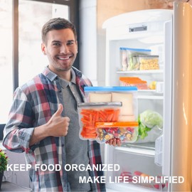 Lerine10 Pack Reusable Freezer Bags Dishwasher Safe, BPA Free Reusable Food Bags, Leakproof Food Storage Bags for Lunch Marinate Food