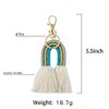 Fleurvc Macrame Rainbow keychain Boho Keyring Pendant Bag Charm Keychains