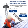 Metal Roofing Screws 320Pcs 10 x 1inch, Hex Head Sheet