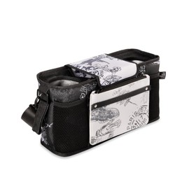 WONDERFOLD Universal Parent Console Stroller Organizer with 2 Insulated Cup Holders, Hook & Loop Handle Attachment, 2 Storage Pockets, Removable Shoulder Strap, Van Gogh Museum Sketches