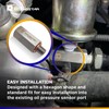 Cosmostar Stainless Steel 1/8" NPT Tee Oil Pressure Sensor Adapter