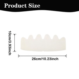 WOOPSOO 6 Pcs Unisex-Adult White Felt Polyester Fiber Baseball Cap Inserts, Flexible, Breathable, Reusable, Sweat Liner, Hat Support Brim for Fitted Ball Sports Cap Insert