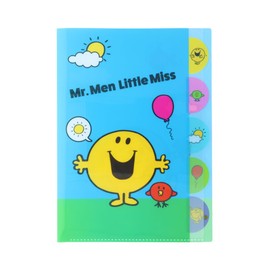 Sunstar Stationery Mr. Men & Little Miss Clear File, 5 Pockets, Mr. Happy S2172410