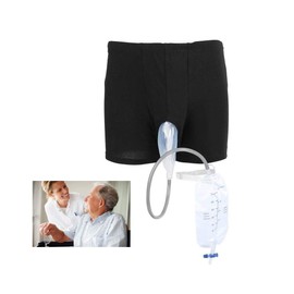 Urine Bag Pants, Catheter Urine Bag Storage, Mens Wearable Urinal Leg Bag Urinal System with Urine Collector Pee Holder Portable Leak Proof Leg Pee Catheter Holder Prevent Embarrassing for Elder