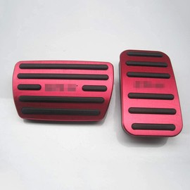 XITER No Drill Anti-Slip Aluminum Gas Brake Pedal Cover Foot Pedal Pads kit For Honda CR-V CRV 2017 2018 2019 2020 2021 2022 2023 2024 2025 (RED)