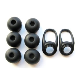 6 Large Earbuds Eartips and 2 Stabilizers Helpers Set Compatible with Plantronics BackBeat Go Headset