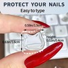 VNLEXMC Transparent Glass Long Nail Keyboard Caps – 80 Raised