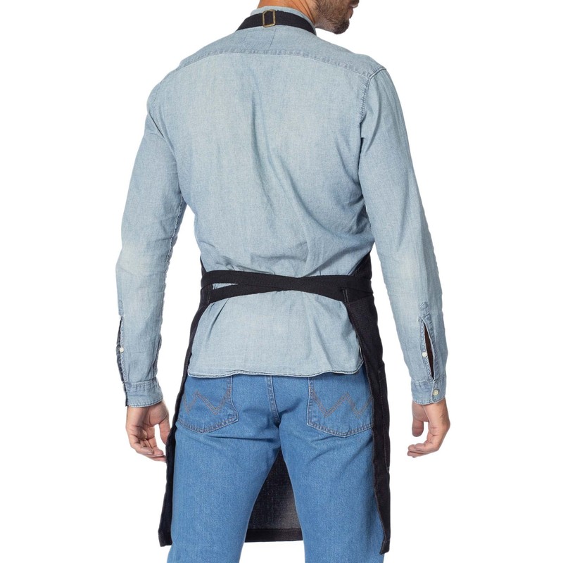 Under NY Sky Chef Apron – Professional Black Denim –