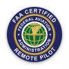 Darkside Ltd Circle FAA Certified Remote Pilot Sticker Decal -