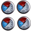UCCKEYI 4PCS Temperature Thermometer Gauge Barbecue BBQ Grill Smoker Pit