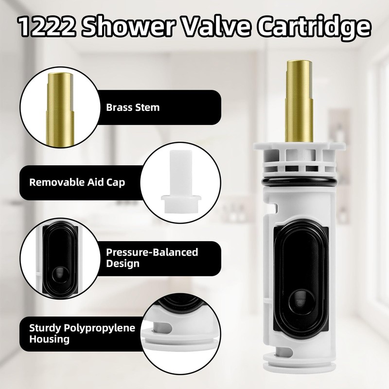 1222/1222B Moen Posi Temp Cartridge,104421 Tool Brass Shower Repair Kit