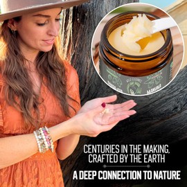 Beef Tallow & Honey Balm – Natural Face & Body Cream for Dry Skin & Eczema, with Shea Butter, Jojoba & Lemongrass – Made in Canada, 2 oz