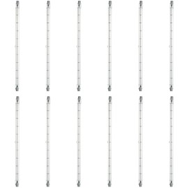 Sunlite Halogen T3 Double Ended Mini-Tube Light Bulb, 1500 Watts, 28000 Lumens, 240 Volts, R7s Recessed Single Contact Base, 100 CRI, Dimmable, Title-20 Compliant, 3200K Bright White, 12 Pack