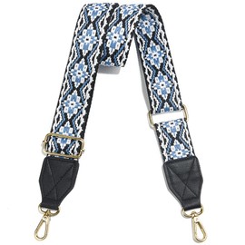 Purse Strap,1.5" Leather End Shoulder Strap Adjustable Replacement,Retro Multi-Pattern Crossbody Bag Straps