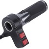 1Pair E-Bike Throttle Grip, 3 Speed Gear Throttle Handle Grips