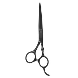 17.5cm Professional Salon Barber Hair Cutting Thinning Tool Hairdressing Scissors Black Flat