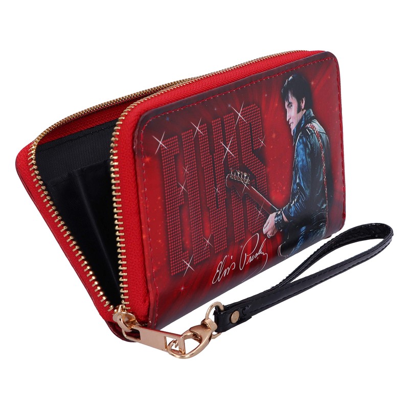 Nemesis Now Elvis 68 Performance Red Womens Purse, Polyurethane, 19cm