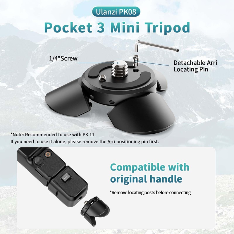 ULANZI Mini Vlog Tripod for DJI Pocket 3