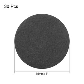 sourcing map 3 Inch Wet Dry Sanding Discs 320 Grit Hook and Loop Sandpaper Electrostatic Sand Planting Silicon Carbide 30pcs