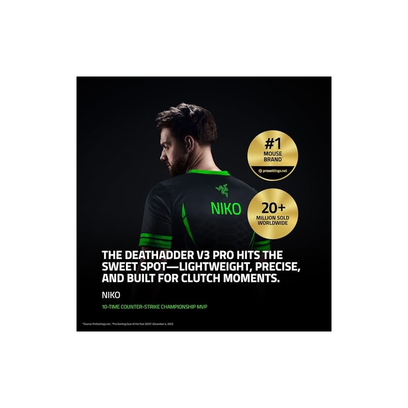 Razer DeathAdder V3 Pro Ergonomic Wireless Mouse
