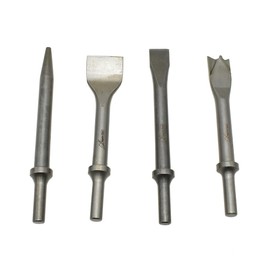 Superior Steel SC774C Round Shank Collar Hand Air Tool Chisel 4 Pieces Set
