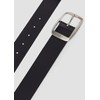 s.Oliver Leather Belt with Square Clasp, black