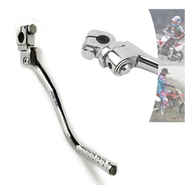 DREAM MOTION 13mm KickStarter Lever CNC Forging Engine Starting Lever Powersports Parts for Honda Kawasaki Yamaha 125cc 140cc 150cc 160cc Apollo SSR Kayo ATV Dirt Pit Bike Accessories,Silver