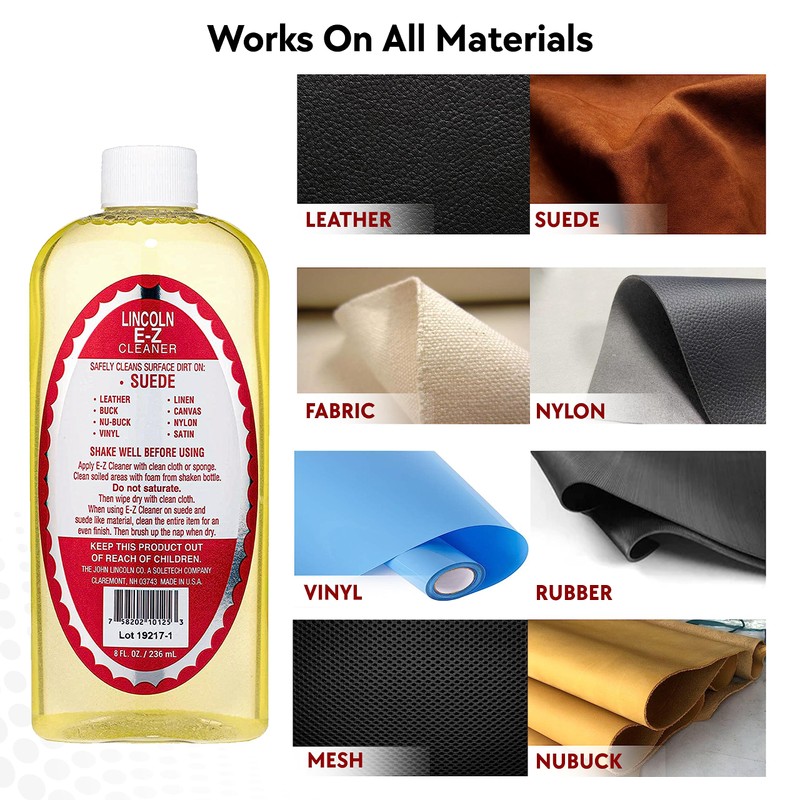 Lincoln E-Z Cleaner -The Original All-Purpose Cleaner for Leather, Suede,