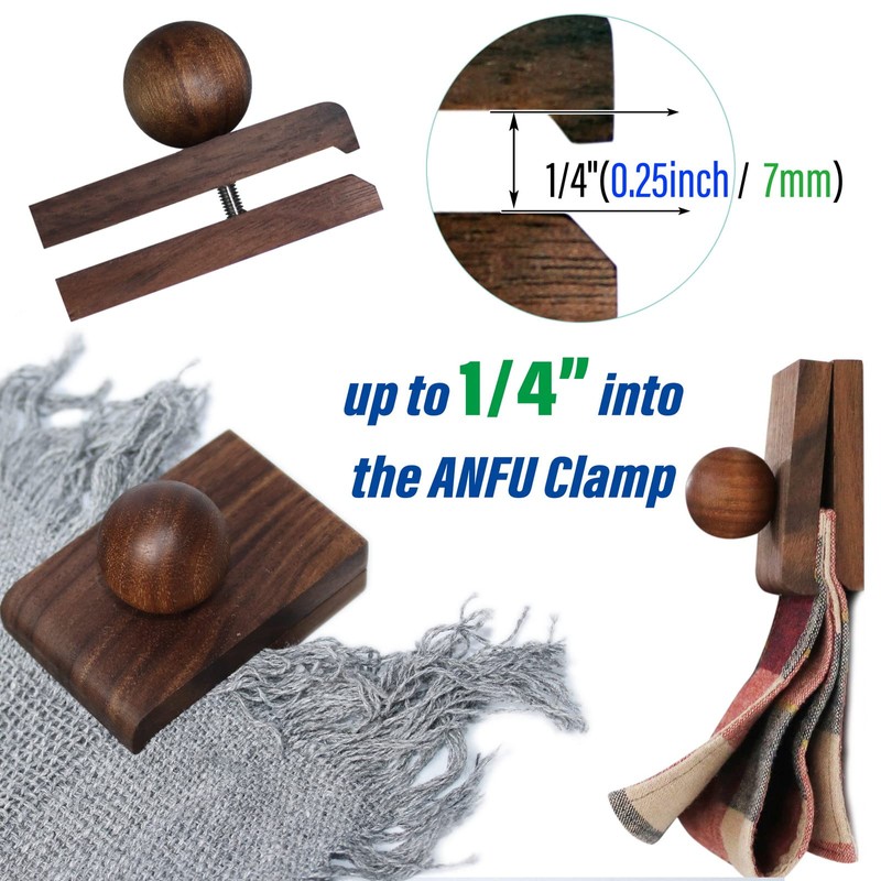 ANFU Wall Clip for Tapestry, Clips for Hanging Quilt, Wooden