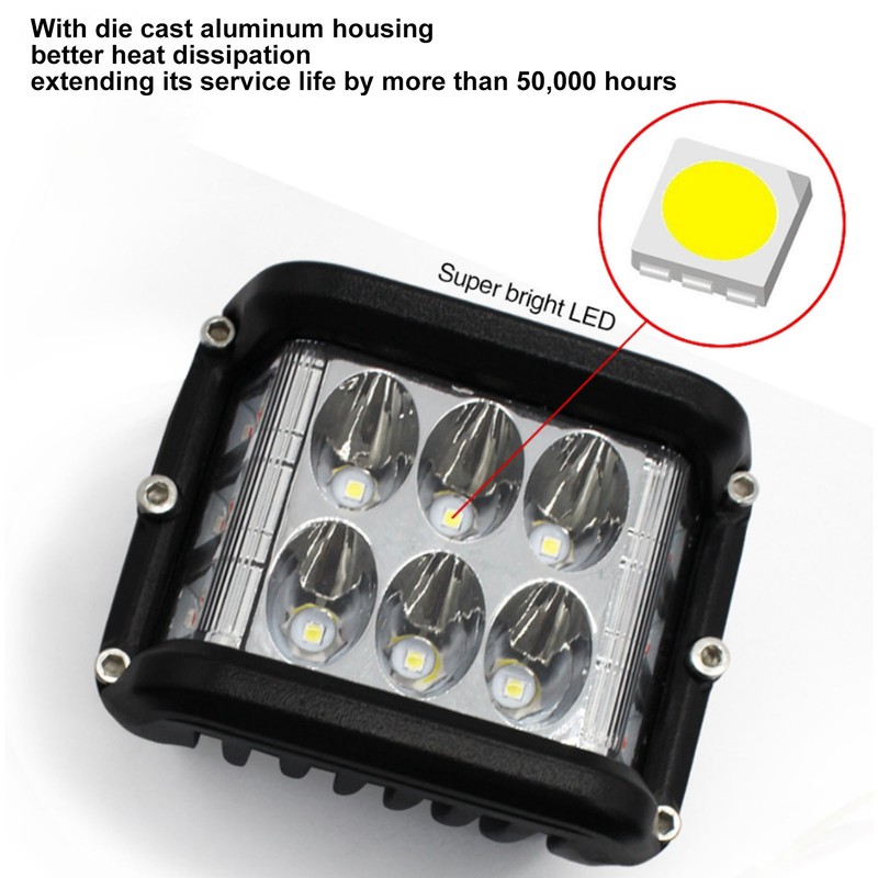 LED Work Light 36W IP67 Waterproof Double Side Spotlight Flood
