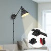 GOODATE 1 Pack Plug in Wall Sconce with Remote Control,