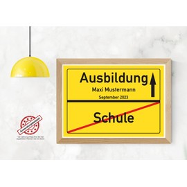 Place Sign – Picture – School – Training – Gift School Graduation – Teacher – Personal Gift Idea