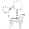 WEVENI - Llavero de aleación de esmalte para perro, diseño