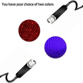 HAOBO USB Star Roof Lights, Portable Adjustable Romantic Interior Ceiling Light, Led Night Lamp Atmosphere Star Light Car Interior Accessories Universal for Cars Trucks Bedroom Party Decorations