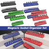 Unbranded Magnetic Socket Organizer 3/6pc 1/2 3/8 1/4-inch Drive Socket
