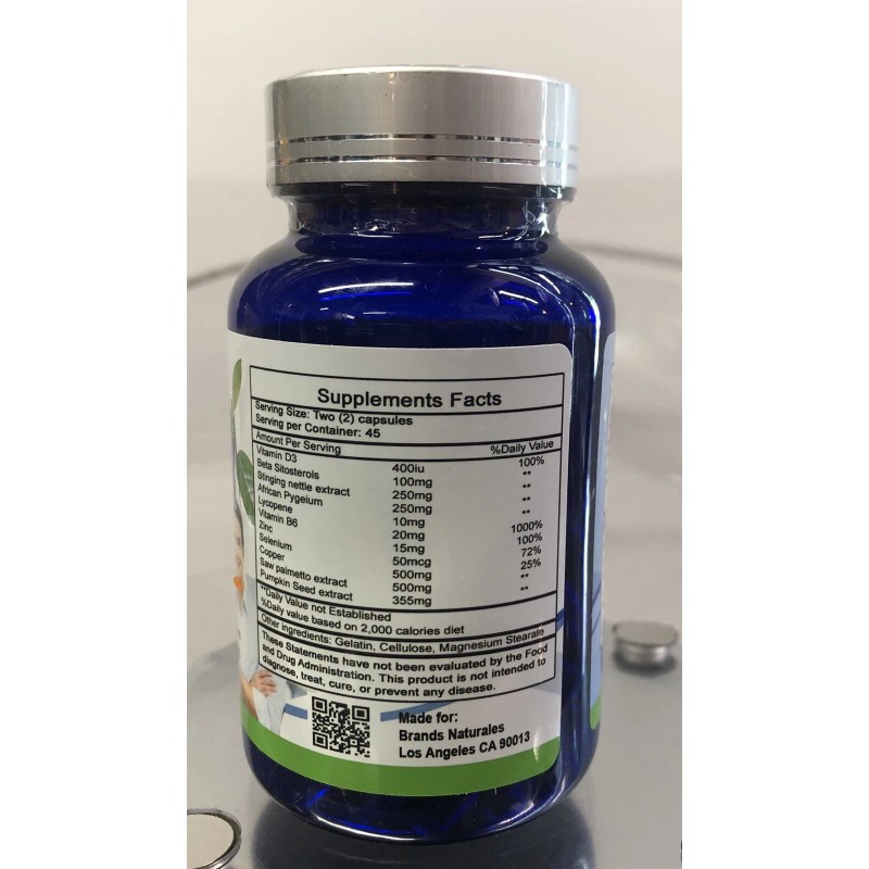 Brands Naturals Mega ProstaMax 90 Caps w/ Saw Palmetto Pygeum