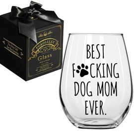 Pokolllee Dog Mom Gifts, Best Dog Mom Ever Funny Birthday Gift for Women, Dog Mom Gifts for Dog Lovers, Fun Gag Pet Owners Gift for Dog Walker Dog Mom Dog Owner Dog Mom Sisters Aunts Friends Pet Lover