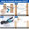 Muzata 20 Pack 1/8" Cable Railing Hardware Kit Swage Lag