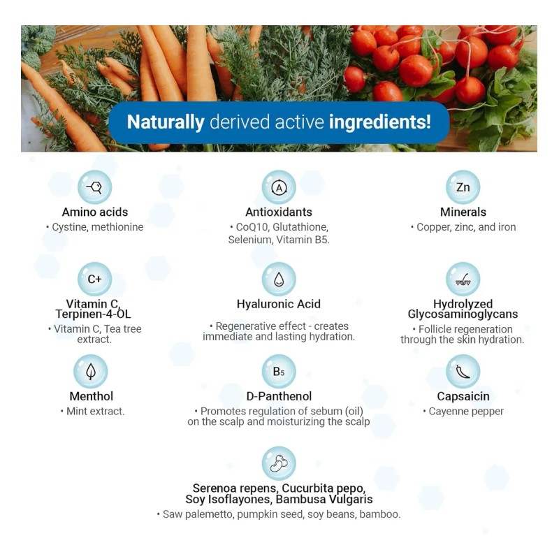 Tratamiento Anticaída Tricovit Forte Hair Growth 5 Ampollas