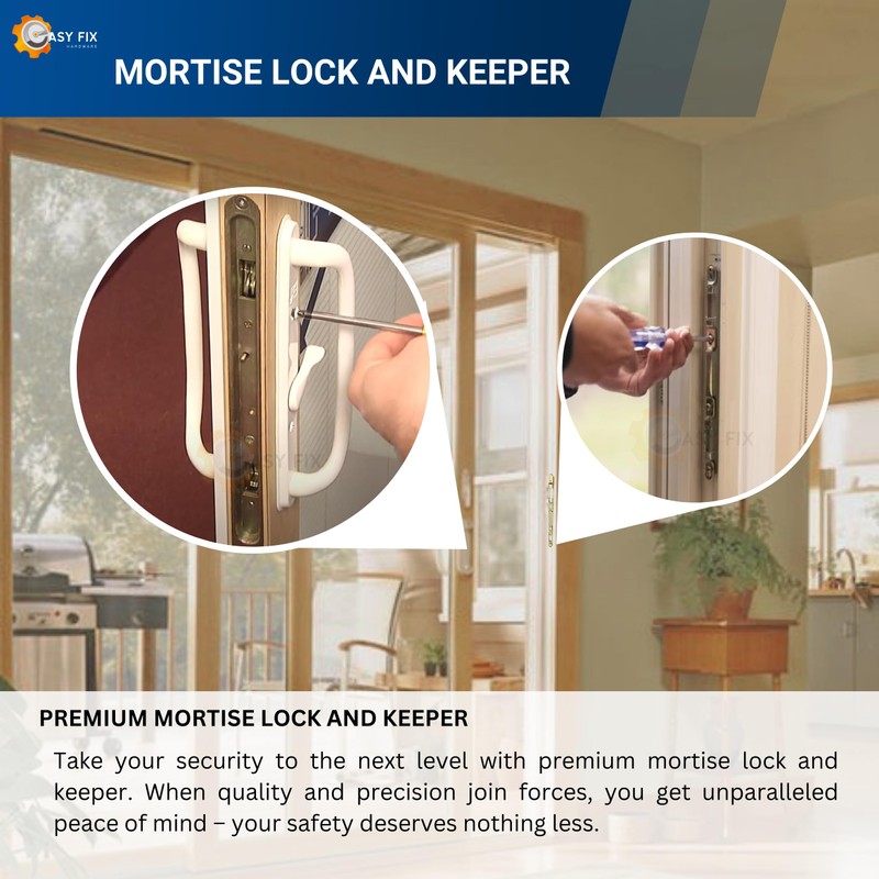 Sliding Glass Door Multi-Point Keeper for 2 Point Mortise Lock